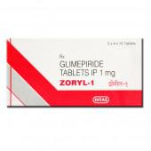 Zoryl 1 mg Tablet (15 Tab)