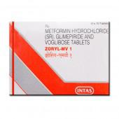 Zoryl MV 1 mg Tablet (10 Tab)